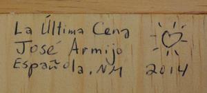 File: 'Armijo La Última Cena Verso Signature, Title, Location & Date 1 (2019.03.12)'